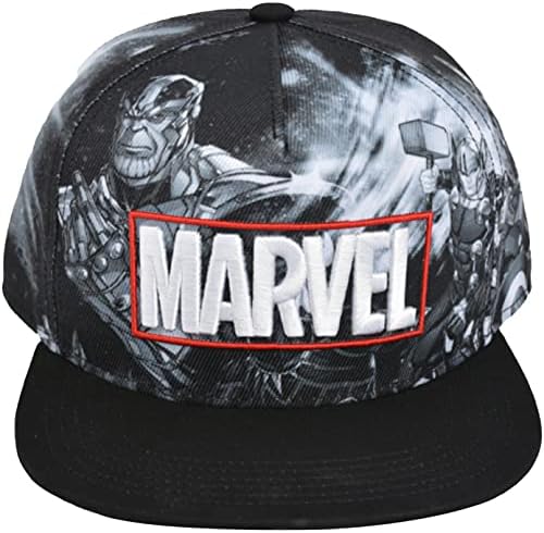 Conceito Um Marvel os Vingadores e THANOS Baseball Hat, Bord Snapback Ball Ajusta Snapback Ajuste, preto, tamanho