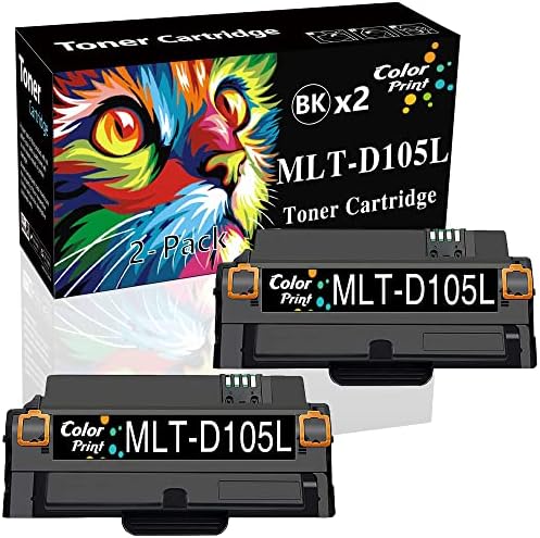 Substituição de cartucho de toner com impressão colorida MLT-D105L para Samsung 105l Mltd105l MLT preto