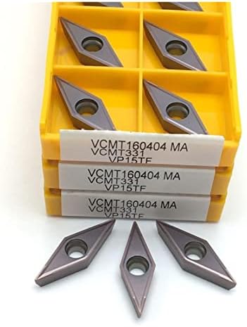 Ferramenta de carboneto 10 peças de VCMT160404 VCMT160408 UE6020 VP15TF US735 TOLA DE TURNAMENTO INTERNO VCMT 160404 VCMT 160408 Inserção de torneamento de carboneto)