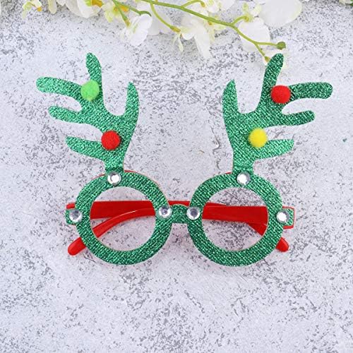 ABAODAM 2PCS Glass de Natal Crianças decorativas Espetáculos adoráveis ​​óculos de festa criativos