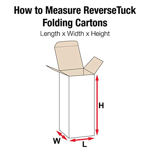 Aviditi RTD1 Reverse Tuck Dobring Cartons, 1 1/2 x 1 1/2 x 4 , Kraft