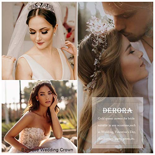 Salliy Barroced Wedding Crown Gold Crystal Bride Tiara Bridal Headpieces Acessórios para Cabelo