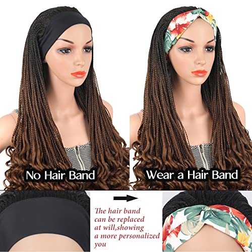 Perucas trançadas de perucas trançadas de peruas de faixa de flagem de mulheres negras para mulheres negras