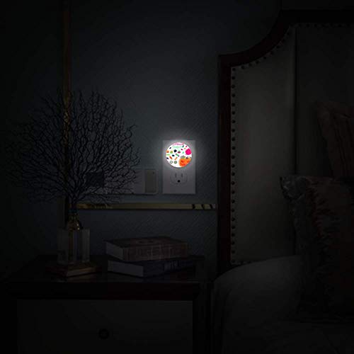 Luz noturna LED com halloween abóbora Candy Night Light Plug in Wall com Dusk-to-Dawn Sensor 4 Pack