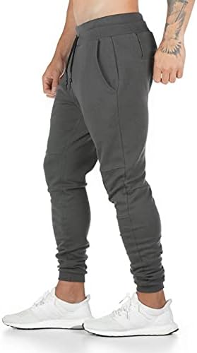 Calça de moletom de zsbayu masculina no meio da cintura slims calças folgadas de calças esportivas