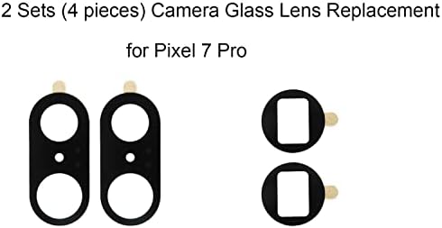 XINIDC 4PCS OEM Original traseiro traseiro traseiro Substituição de lente de vidro para o Google Pixel 7 Pro