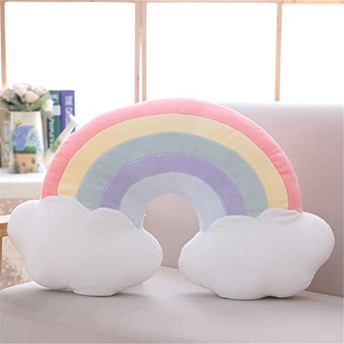 Jianeexsq Cloud Rainbow Pillow Pillow Home decorativo Creative Cushion Plexhed Pillow Candy Color Cushion 00112021