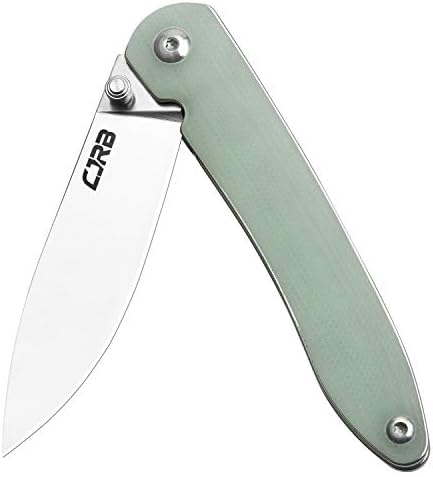 CJRB feldspato azul agrupado com CJRB RIA Green Great EDC Knife Companion