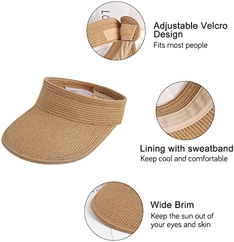 Zando Packable Sun Hat Hat Womens Straw Chap