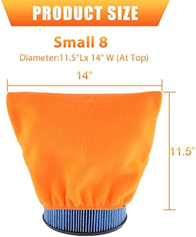 Bolsa de pré-filtro reutilizável para aspiradores de lojas-wet Sacos de coletores de poeira de vácção seca