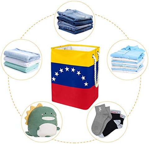 UNICEY Venezuela Flag Rapazina cesto dobrável para a lixeira de armazenamento cesto