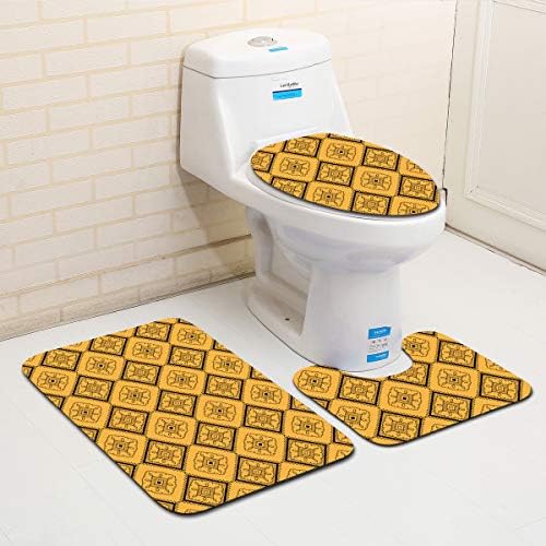 CHERSE 3 peças banheiro anti-skid bloco banheiro tape