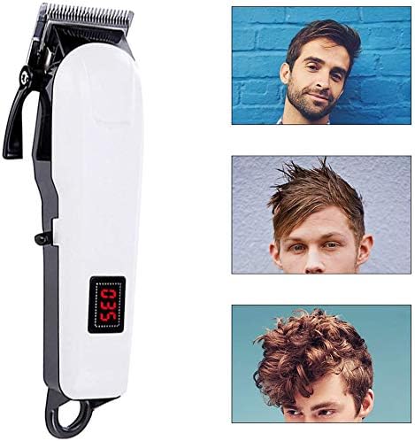 XY & YD Recarregável Aparadores de cabelo à prova d'água, kit de corte de cabelo profissional, aparador de precisão