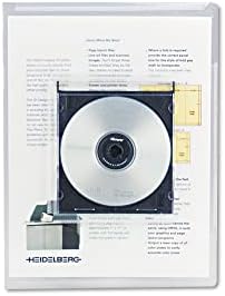 Os arquivos de projeto de bloqueio de luxo transparentes universais com cd-rom, tamanho da carta, limpo, 25/pacote