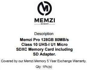 MEMZI PRO 128GB CLASS 10 80MB/S MICRO SDXC MEMÓRIA CARTÃO COM ADAPTADOR SD PARA THIEYE I60E,