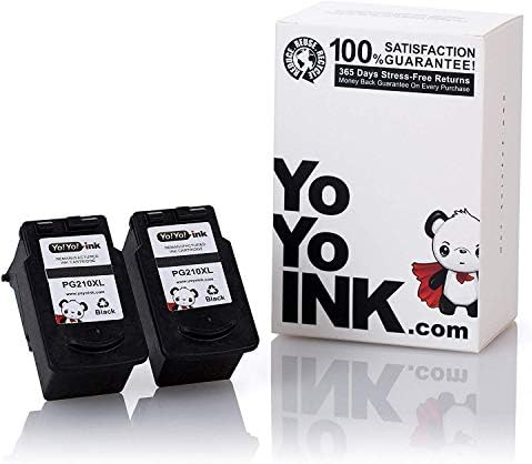 Yoyoink remanufaturado 2 tinta preta para Canon PG 210XL 210 XL para uso em Canon Pixma IP2702 MP280 MX410