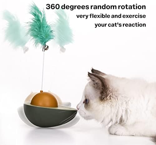 BEBOOD Toys de penas de gato interativo para brinquedos de gatos elétricos e gatinhos elétricos