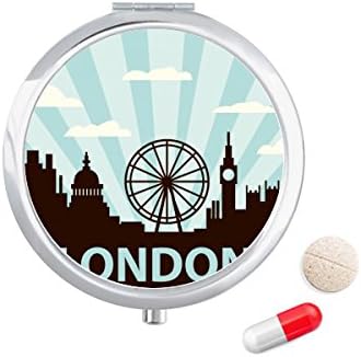 Grã -Bretanha UK London Eye esboço do Reino Unido Reino Unido Case Pocket Medicine Storage Storage