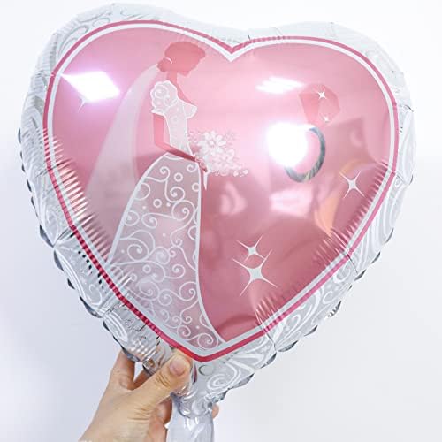 Bride To Ser Foil Balloon Set, 7pcs Supplies de chuveiro de noiva rosa para noiva do chuveiro de noiva para ser