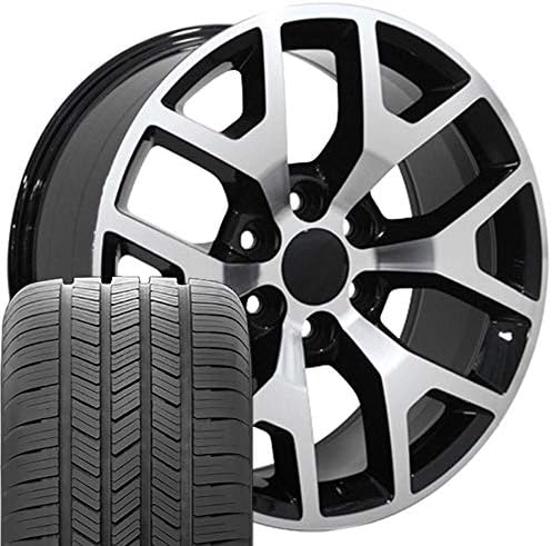 OE Wheels LLC Rims de 20 polegadas se encaixa Chevy Silverado Tahoe Sierra Yukon Escalade CV92 Gloss
