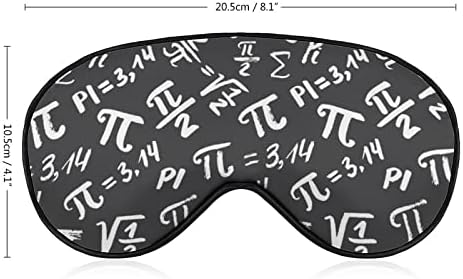 PI Math Science Pattern Máscara de olho macio eficaz máscara de sono conforto
