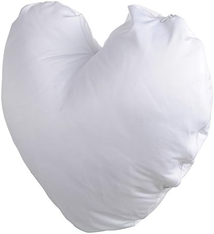 Plain White Heart Show Sublimation Blank Throw Prophled Caso Cushion Cushion Filhos de garotas Presente 10pcs/embalado