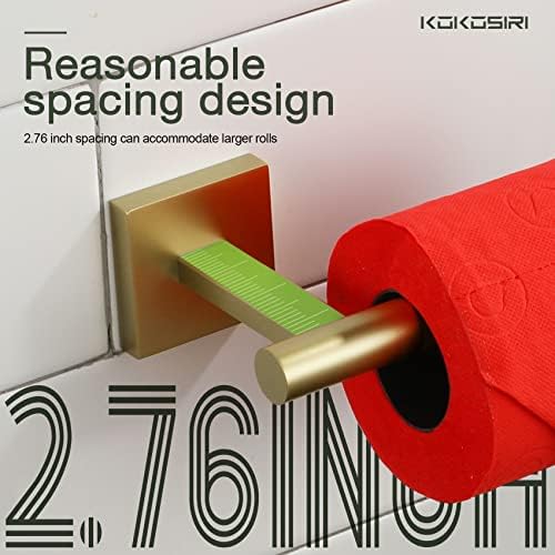 Kokosiri 20 polegadas Toalhas duplas Toalhas de banheiro Rails de papel higiênico Papel de papel