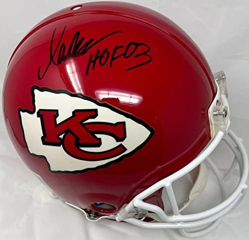 Chefes Marcus Allen assinou HOF 03 Riddell FS Fanáticos de capacete autênticos B314963 - Capacetes NFL autografados