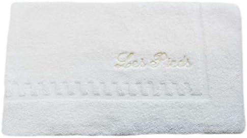 A barra de travesseiro - 21 x 36 - tapete de banho de algodão - Ivory Les Piedes