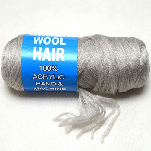 Cabelo de lã brasileiro 1 Rolo de acrílico cinza para o cabelo africano Sengalês Sengalês Twisting