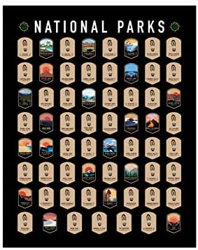 Poster de tamanho padrão do Parque Nacional Falha do Mapa 63-16 x 20 Poster de tamanho padrão - Lista