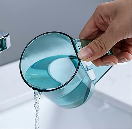 Copo de escova de plástico doméstico, copo de enxaguatório bucal transparente multifuncional, pode reutilizar
