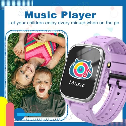 Crianças Smart Watch Girls Boys, Relógios para crianças de 3 a 12 anos, Crianças Smartwatches com 24 jogos