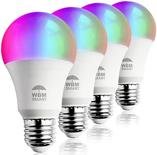 Luzes de mudança de cor LED, compatíveis com Alexa e Google Assistant, RGBW 2700K-6500K, multicoloria equivalente