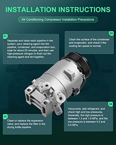 Scitoo AC Compressor com Clutch Co 11319C Compatível para Nissan Maxima Murano Pathfinder 3.5L 2012 2012 2013