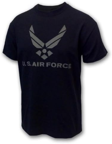 Forças Armadas Gear Men's Air Force Reflexivo PT Camiseta de manga curta-Camisas da Força Aérea