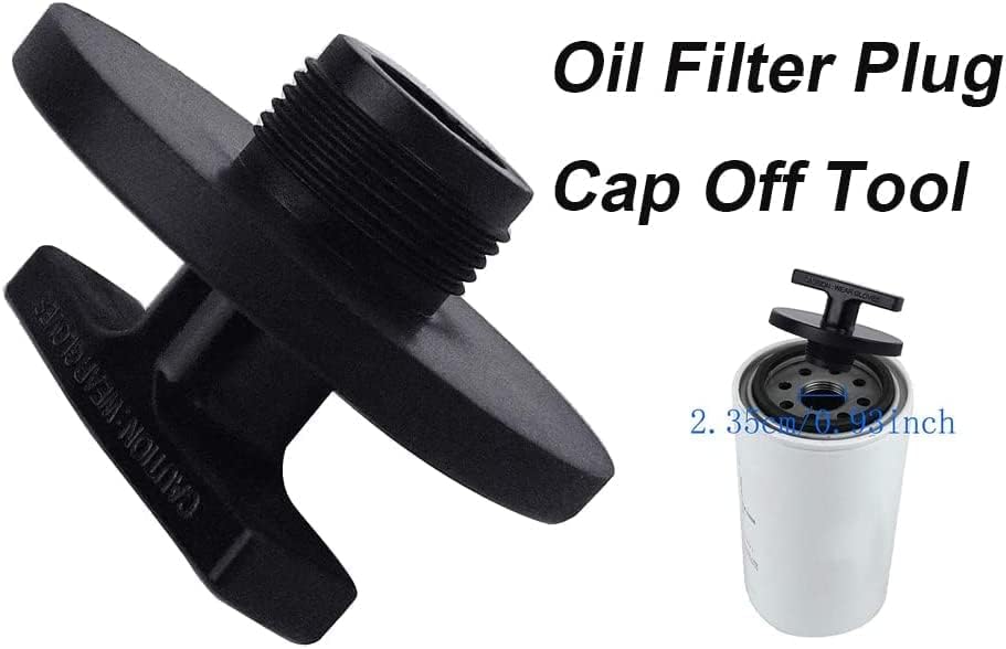 Ferramenta de plugue do filtro de óleo 2PCS, tampa do plugue de filtro de óleo POM Compatível para Dodge