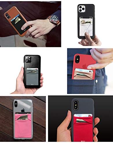 Wuoji RFID bloqueio de carteira de telefone - bolso duplo seguro - Ultra -slim adesivo autônomo por