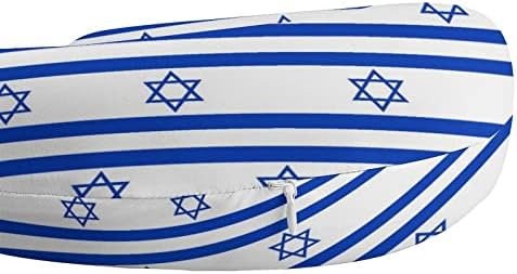 Israel Flag em forma de travesseiro Memória de espuma Travesseiro pescoço u forma para o suporte