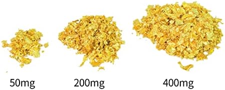 Folha de ouro comestível de Kingboom 24k, flocos de folha de 400 mg para bolos, bebidas e comida