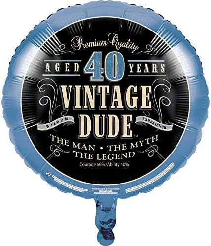 Convertência criativa Vintage Cara 50º aniversário de 2 lados redondo Mylar Balloon