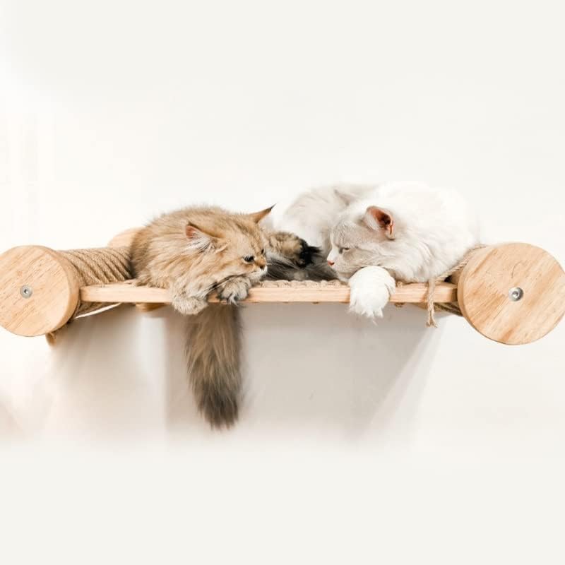 Dhdm Flutuante Hammock Tree Bed Sisal corda Scratcher arranhando pós -playground garra de gatinho gatinho móveis