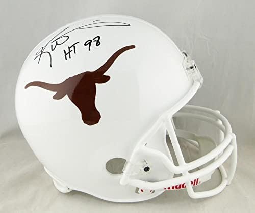 Ricky Williams assinou o Texas Longhorns F/S Riddell Helmet com ht -jsa w - capacetes da faculdade autografados