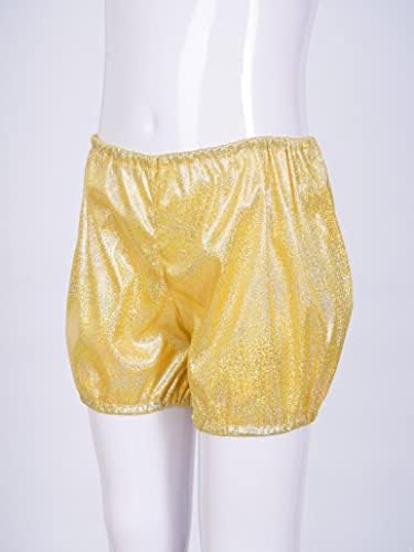 Huimingda meninos shorts Bloomers Bloomers brilhando calças quentes para jazz show de palco de dança moderna
