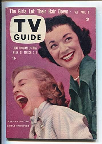 Guia de TV 3/2-/1957-Dorothy Collins-Gisele Mackenzie Cover- Illinois-No-News Stand copy-vf-