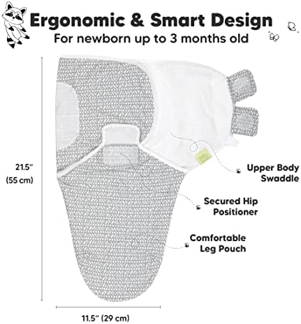 KeAbabies Sacks de sono para bebês de 3 pacote - saco orgânico para recém -nascidos - saco de bebê ergonômico 0-3
