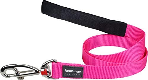 Red Dingo Classic Dog Collar, pequeno, rosa quente