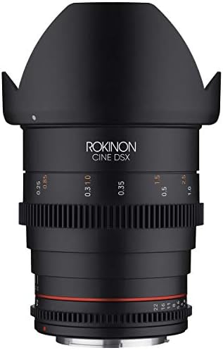 Rokinon 14mm T3.1, 24mm, 35mm, 50mm e 85mm T1.5 Kit Cine DSX 5-lente para Fuji X, pacote com kit de limpeza, pano