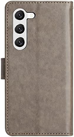Capa de flip compatível com a caixa de carteira Samsung Galaxy S23 Plus com suporte de cartão de titular de