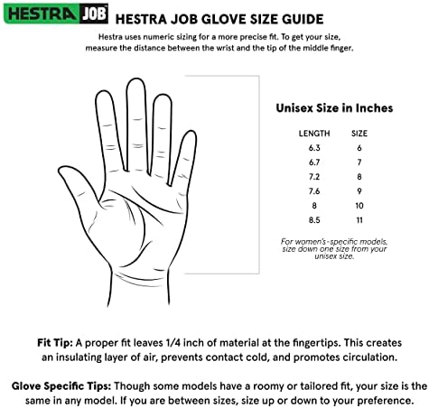 Hestra Job Goat Drivers Glove para uso diário, trabalho de quintal e uso de ferramentas manuais